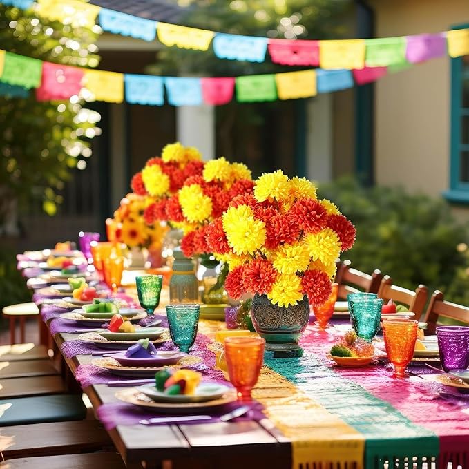 Kimura's Cabin 20Pcs Fake Silk Ball Flower Artificial Chrysanthemum Flowers Fake Mums Bouquets Wedding Arrangements Decor Festival Home Table DIY Decoration Center (Orange Yellow)