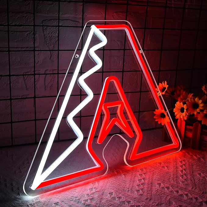 Baseball Neon Sign for Wall Decor Baseball Sport Team LED Neon Light for Man Cave Dormitory Bar Club Birthday Gifts for Sport Fans USB Powered(ZKXD317)