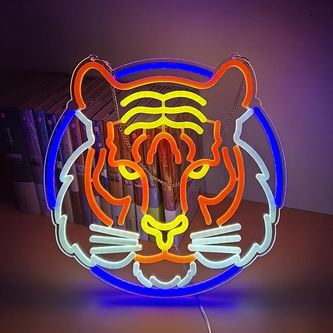 Tiger LED Neon Light Sign for Beer Bar Club Bedroom Office Hotel Pub Cafe Wedding Birthday Party Man Cave Art Wall