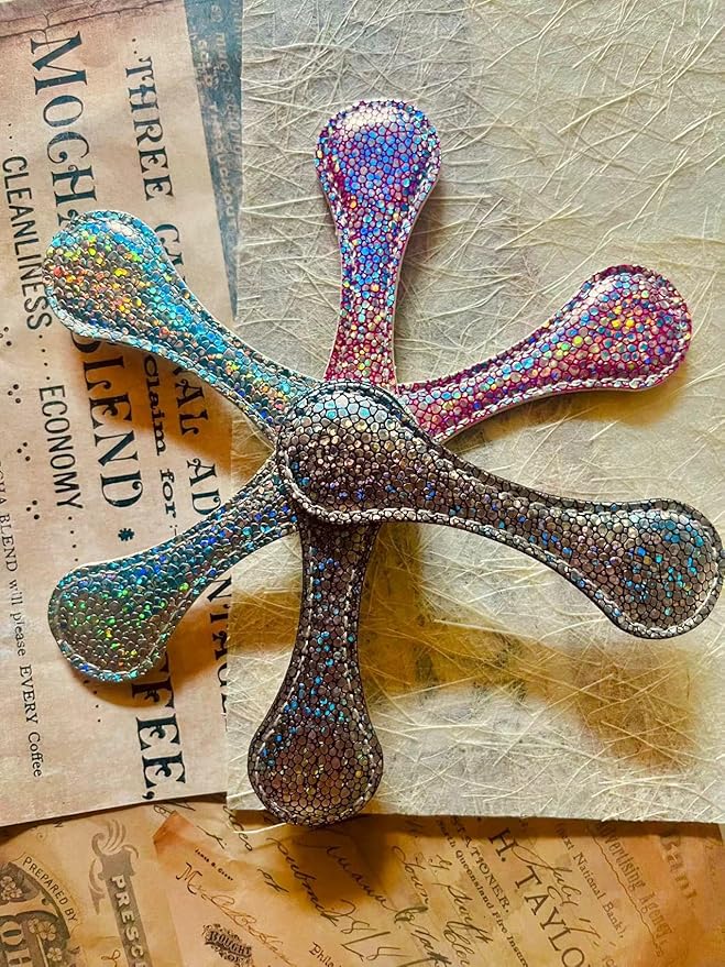 3 PCS Sparkling Leather Magnetic Bookmark, Bling Bookmark for Girls Vintage Book Mark Double-Sided Magnetic Page Markers Leather Page Clip Buckles Reading Supplies for Teacher Students Book Lovers
