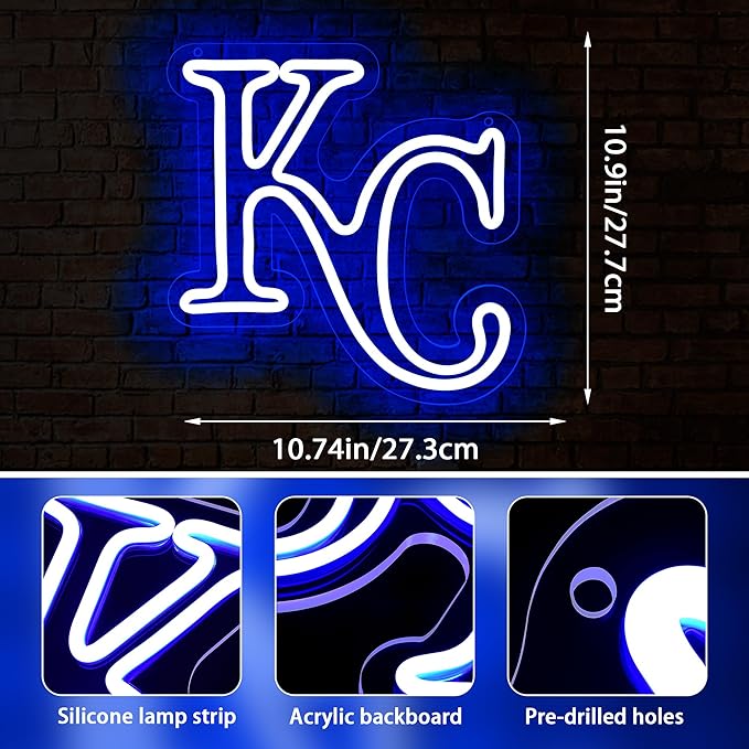 Baseball Neon Sign for Wall Decor Baseball Sport Team LED Neon Light for Man Cave Dormitory Bar Club Birthday Gifts for Sport Fans USB Powered(ZKXD276)