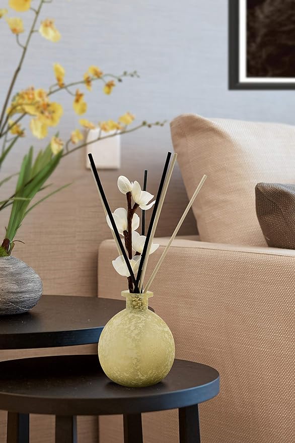 jecengs Natural Reed Diffuser Sticks add 2 Pcs 13inch Sola Flowers 10 Inch Natural Rattan Wood Sticks Aromatherapy Sticks Replacements Stick Black 50 Pcs and Brown 50 pcs
