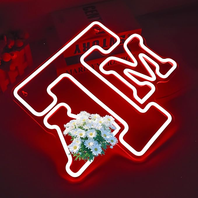 ATM Neon Sign for Wall Decor,College ATM Neon Led Sign for Bedroom,American Football Team Logo Neon Sign for Room Decor,University Name Light Up Signs for Man Cave, Dorm Decoration for College