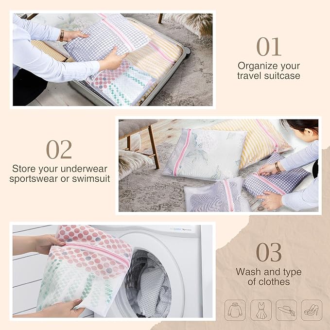 Greenstell Laundry Hamper with Lid, 125L Large Clothes Hamper with 3 Section & 2 Section Removable Liner Bags & 5 Mesh Laundry Bags, Handwoven Synthetic Rattan Divided Laundry Basket, Black