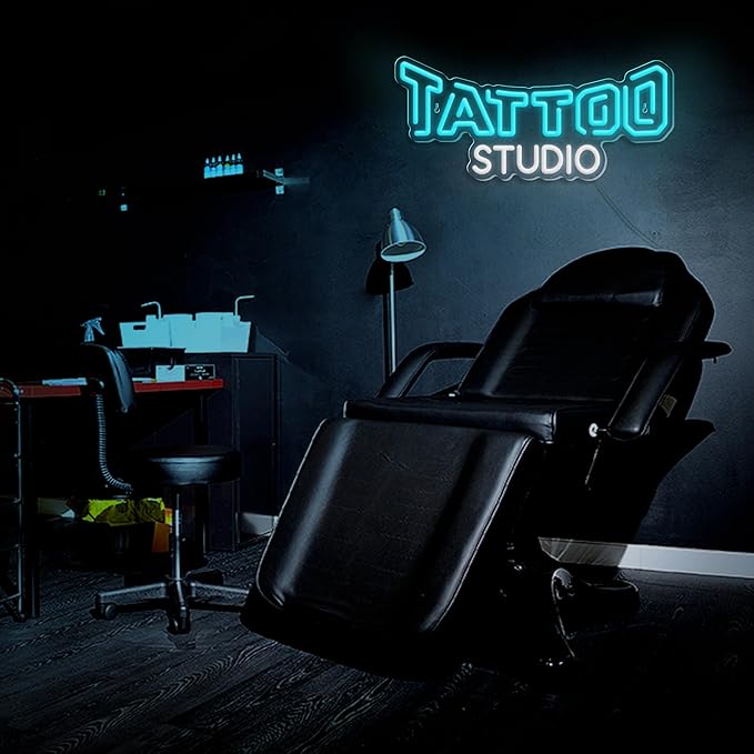 Tattoo Neon Sign Dimmable Tattoo Studio Neon Light for Tattoo Salon Studio Shop Business Logo Bedroom Beer Bar Pub Garage Man Cave Decor USB Powered Christmas Birthday Gift