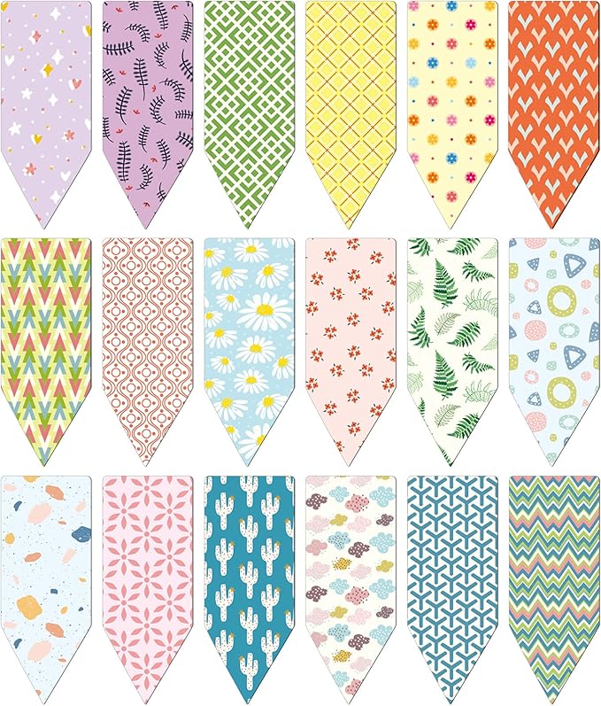 108 Pieces Magnetic Bookmarks Colorful Arrow Shaped Classic Magnetic Page Markers Page Clips Bookmark Set for Students Teachers School Home Office Reading Supplies, 18 Styles