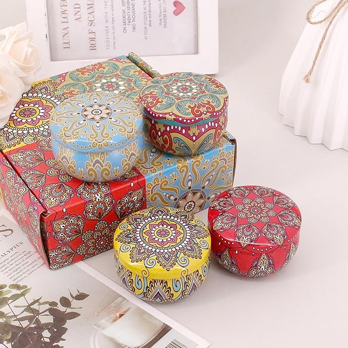 Naimo 4 Pack Scented Candles Long Lasting Soy Wax Aromatherapy Candle for Home Bath Spa Yoga Birthday Gift Set