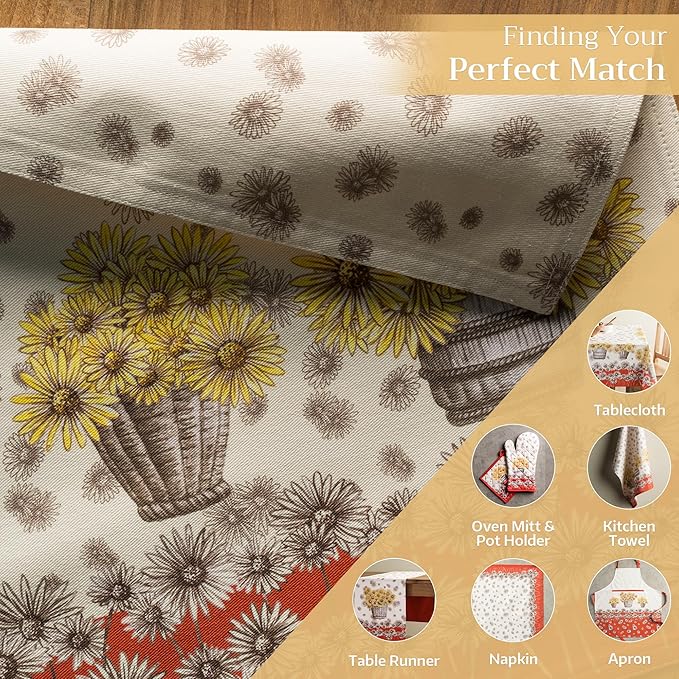 Maison d' Hermine Placemats Set of 4 100% Cotton Washable Cloth Place Mats, Reusable Table Mats for Kitchen Dining Decoration, Party, Wedding, Restaurant (Bagatelle, 13" x 19")