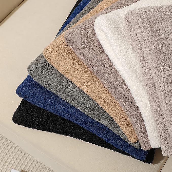 bearberry Super Soft Fluffy Throw Blanket Lightweight Cozy Warm Throw Blankets for Couch Bed Sofa All Season (Black, 40”x50”)