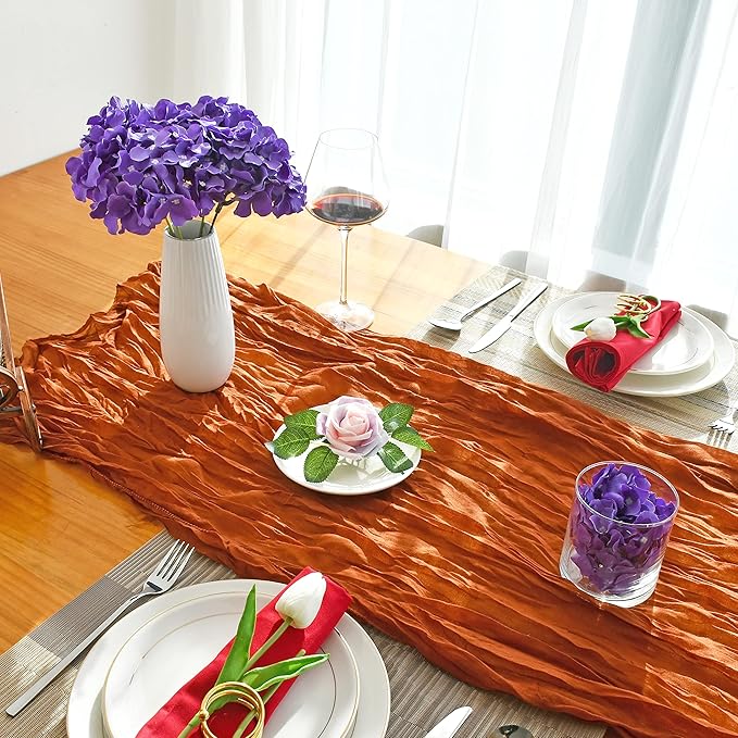Mandy's 10 Stems Purple Silk Hydrangea Flowers – Artificial Centerpiece for Wedding & Home Decor