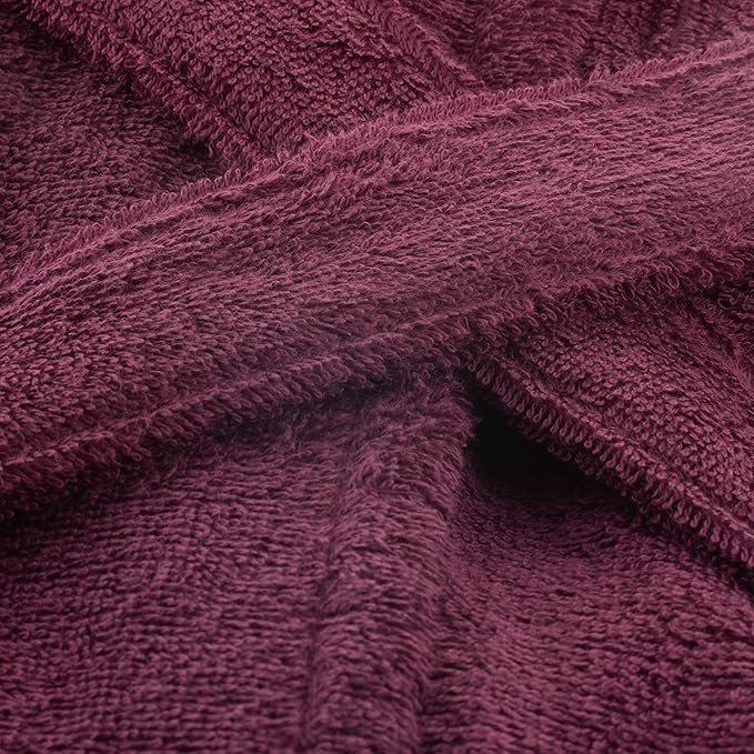HOMELOVER 4 Piece Towel Set - 100% Organic Cotton 2 Bath Towels & 2 Hand Towels - 500 GSM, Hotel Quality, Soft, Highly Absorbent & Quick Drying Wash Towels for Kitchen & Bathroom (Plum Purple)