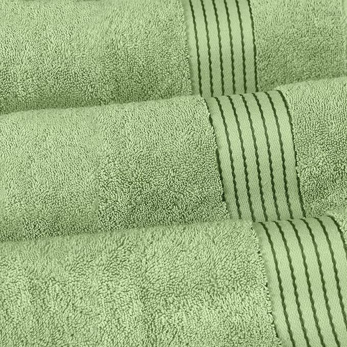 Elegant Comfort Premium Turkish Cotton 1 Piece Jumbo Bath Towel - 35 x 70 inch, Luxurious Hotel Spa Quality 100% Turkish Cotton Large Bath Towel - Highly Absorbent - Soft Bathroom Towel, Sage