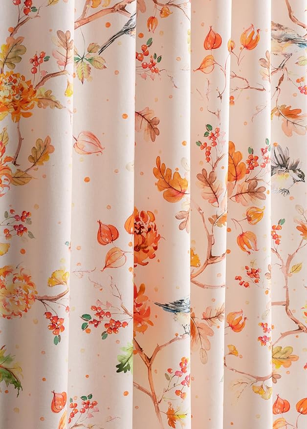 Maison d' Hermine Curtains for Living Room 100% Cotton 84 inch Length One Panel Light Filtering Curtains for Bedroom Windows with Rod and Loop Pockets Drapes (Kelim Prairie, 50" W x 84" L)