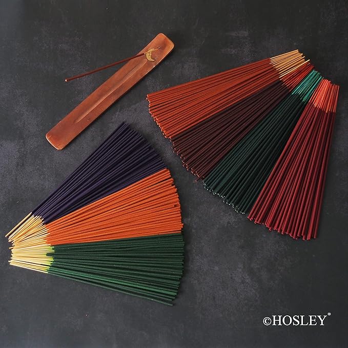Hosley 360 Pack Assorted Incense Sticks Bamboo, Apple Cinnamon, Sandalwood, Lavender, and More Fragrance. Idea for Home, Wedding, Spa, Meditation & Aromatherapy