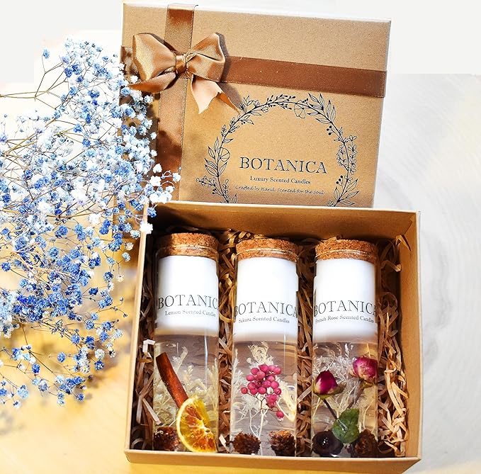 Scented Candles Gift Set - Home Decor Candles Gift for Mom, Wife, Women and Friends