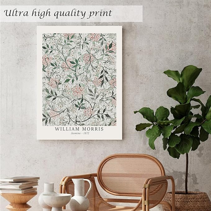 Induslyfe Large Framed Sage Green Vintage Wall Art Canvas Decor Set of 3, Matisse Wall Art Prints Poster Mid Century Modern Art, Aesthetic Floral Botanical wall art, bedroom living room bathroom 18x24