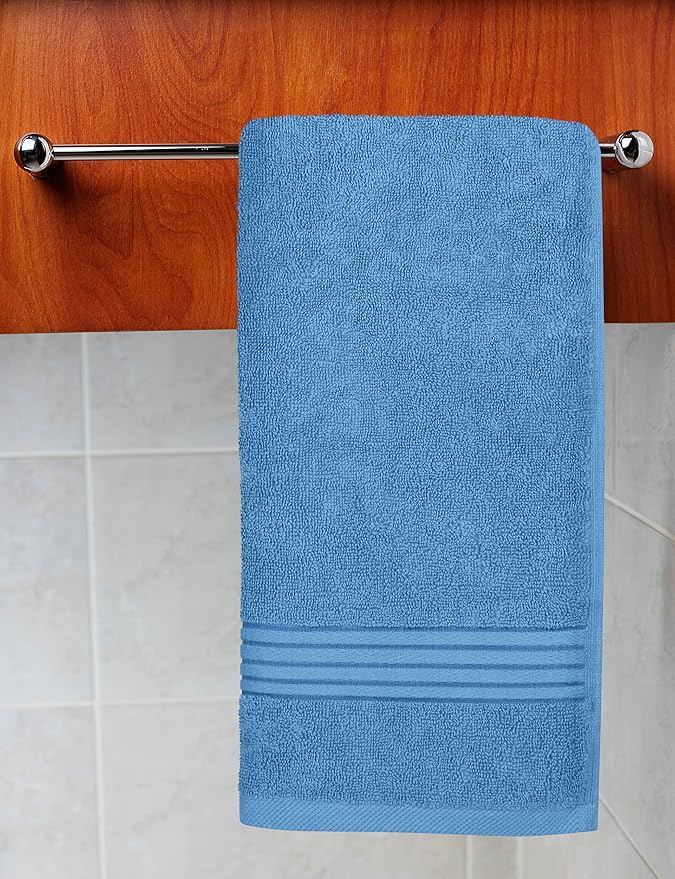 Utopia Towels 6 Piece Premium Hand Towels Set, 16 by 28 inches, 100% Ring Spun Cotton, Lightweight and Highly Absorbent Towels for Bathroom, Travel, Camp, Hotel, and Spa, Electric Blue