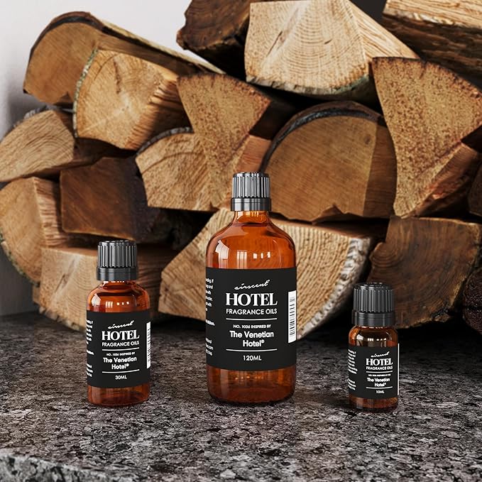 AirScent Hotel Diffuser Oil Inspired by The Venetian Hotel Scent - Premium Fragrance Oil No. 1036 for Ultrasonic and Waterless Diffusers and Crafting - 10 mL, 0.34 fl oz Glass Bottle with Dropper