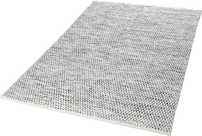 Bedding Craft Zebra Stripe 100% Area Rug for Living Room 48x72 Inch - Natural/Black - 4x6 Feet Machine Washable Area Rugs for Bedroom