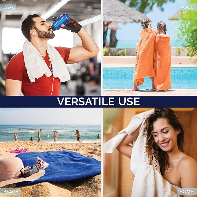 Elegant Comfort Premium Turkish Cotton 1 Piece Jumbo Bath Towel - 35 x 70 inch, Luxurious Hotel Spa Quality 100% Turkish Cotton Large Bath Towel - Highly Absorbent - Soft Bathroom Towel, Navy Blue