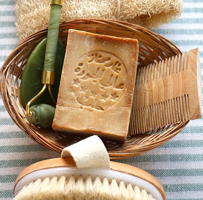 Aleppo Soap (4 Pack - 7 oz each)%20 Laurel Oil,%80 Olive Oil, Traditional Production, Natural - Vegan – Handmade