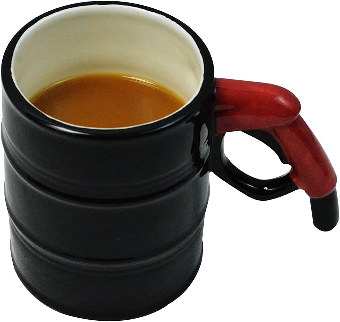 Oil Drum Gas Pump Handle 14oz Ceramic Coffee & Tea Mug - Fairly Odd Novelties