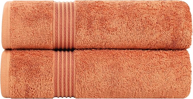 Superior Egyptian Cotton Bath Sheet Set, Oversized Towels for Home Bathroom, Master, Guest Bath, Decor Essentials, Quick Dry, Absorbent, Large Body Towel, Spa, Hotel, Resort, Set of 2, Caramel Brown