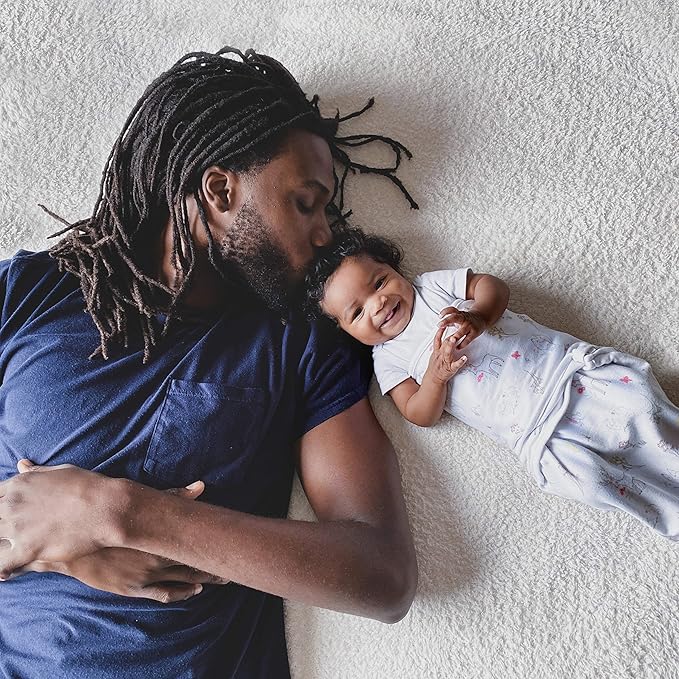 aden + anais, Cotton Knit Baby Wrap, Newborn Wearable Swaddle Blanket, 3 Pack, Multicolor Fairy Tale Flowers, 4-6 Months, Large