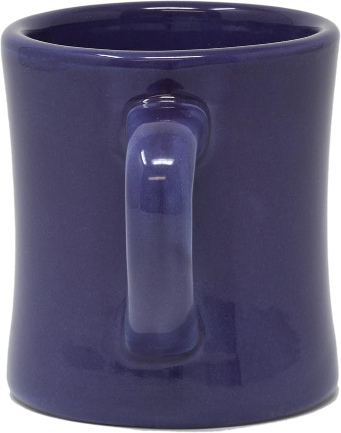 Funny Guy Mugs Classic Retro Diner Coffee Mug - Heavy Duty 10 Oz Stoneware Cup with Easy Grip Handle - Ideal for Hot and Cold Beverages (Purple, 10 Ounce)