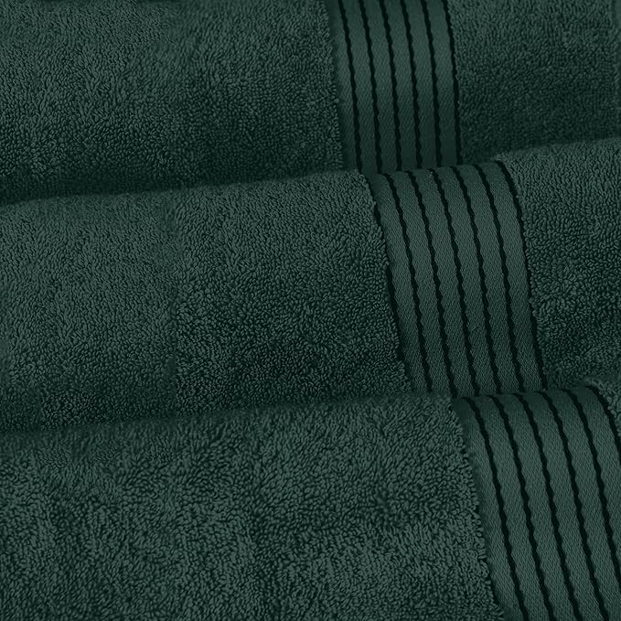 Elegant Comfort Premium Turkish Cotton 1 Piece Jumbo Bath Towel - 35 x 70 inch, Luxurious Hotel Spa Quality 100% Turkish Cotton Large Bath Towel - Highly Absorbent - Soft Bathroom Towel, Hunter Green