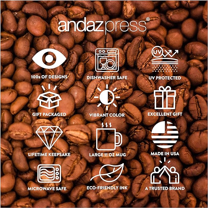 Andaz Press 11oz. Coffee Mug Gag Gift, Runner Because Badass Isn't an Official Title, Floral Graphic, 1-Pack