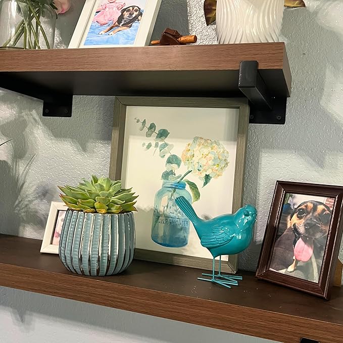 Admired By Nature 4" Ceramic Flower Planter, Ceramic Pot Planter, Indoor Ceramic Bowl, Houseplant Ceramic Pot, Decorative Planter for Indoor Plant Succulent Plant Home Décor, Lightweight, Blue