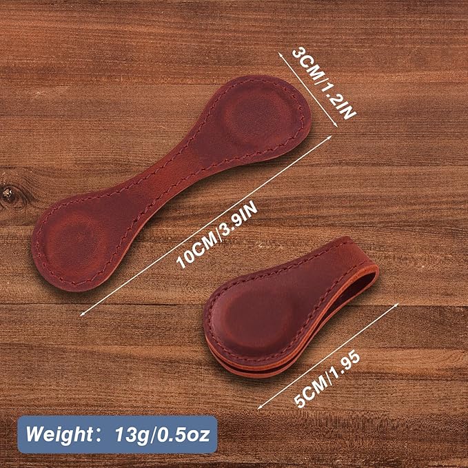Magnetic Leather Bookmarks,3 PCS Personalized Vintage Bookmarks for Reading Book Accessories Page Markers Convenient Book Mark Clip Gift for Book Lover Readers Men Women Student (Red+Navy blue+Coffee)