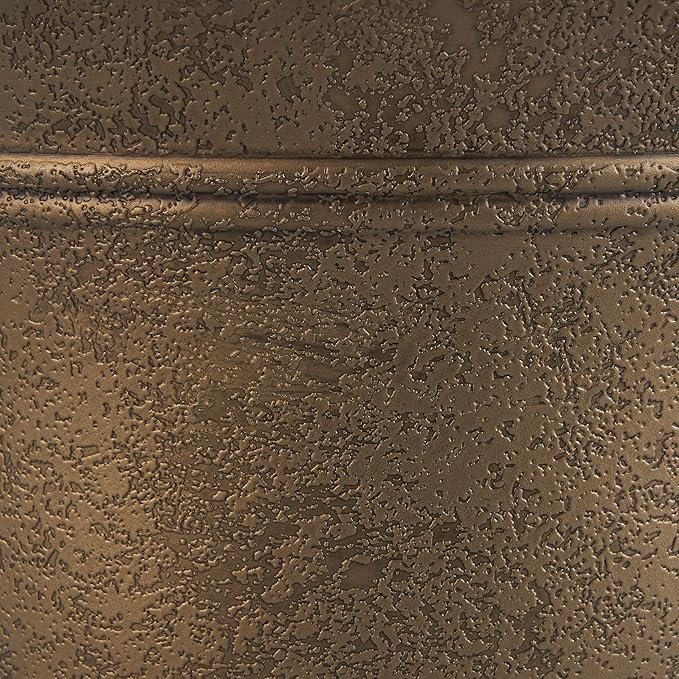 HC Companies SRA10001P02 Sierra 10 Inch Self Watering Round Weather Resistant Plastic Resin Flower Garden Planter Pot Container, Celtic Bronze
