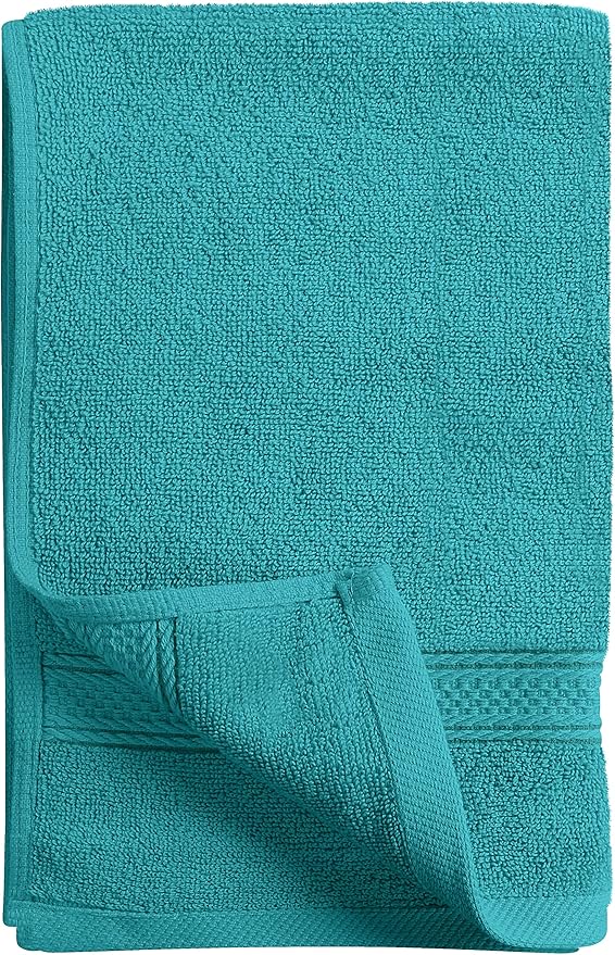 Utopia Towels 6 Pack Premium Hand Towels Set, 16 by 28 inches, 100% Ring Spun Cotton, Ultra Soft and Highly Absorbent 600GSM Towels for Bathroom, Gym, Shower, Hotel, and Spa, Turquoise