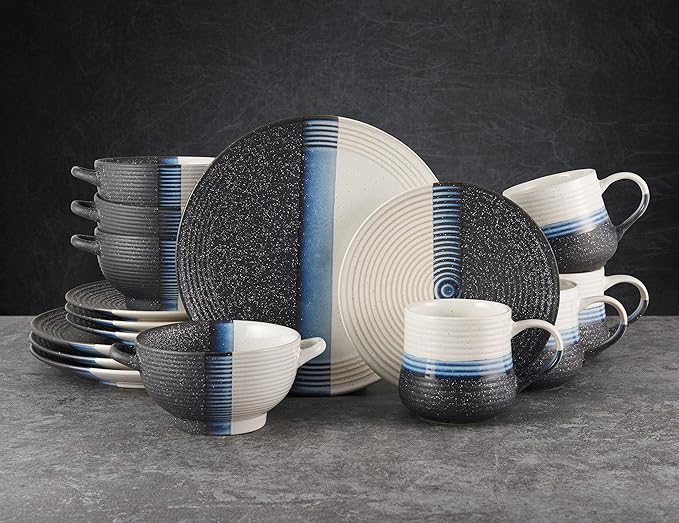 Pfaltzgraff Jaxon 16 Piece Dinnerware Set, Service For 4, Multicolor