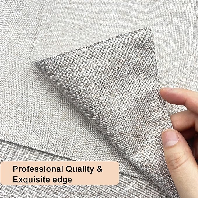 Weabetfu Cloth Placemats Set of 6 Heat Resistant Dining Table Placemmats Cotton Linen Machine Washable Kitchen Table Mats Wrinkle Free Thick Fabric Place Mat,Easy to Clean,13"x19"
