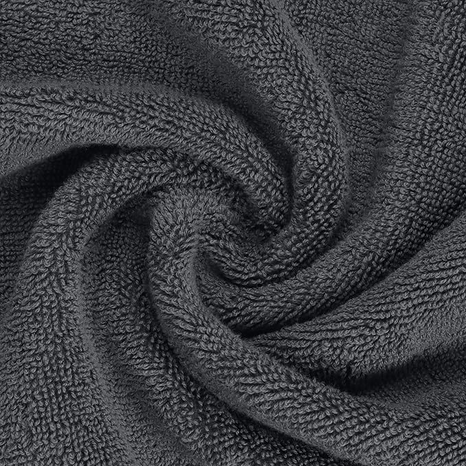 Utopia Towels 6 Piece Premium Hand Towels Set, 16 by 28 inches, 100% Ring Spun Cotton, Lightweight and Highly Absorbent Towels for Bathroom, Travel, Camp, Hotel, and Spa, Grey