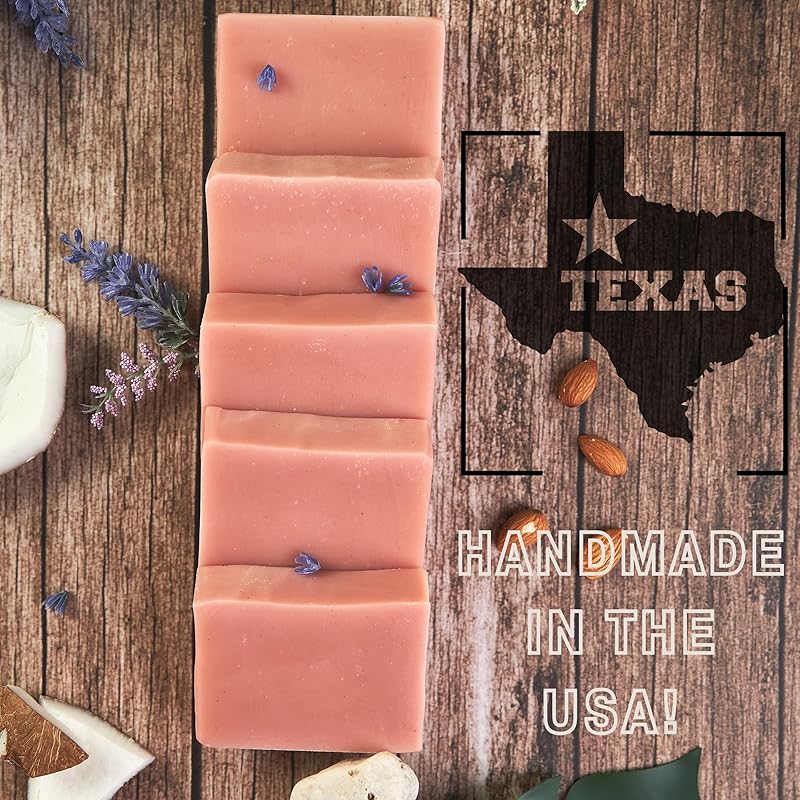 All Natural Soap For Women & Men | Lavender Soap | Handmade Soap | Natural Body Soap | Vegan Soap | Coconut Soap Bar | Chemical Free Natural Soap | Essential Oil Soap |Artisan Soap |Lavender Hand Soap