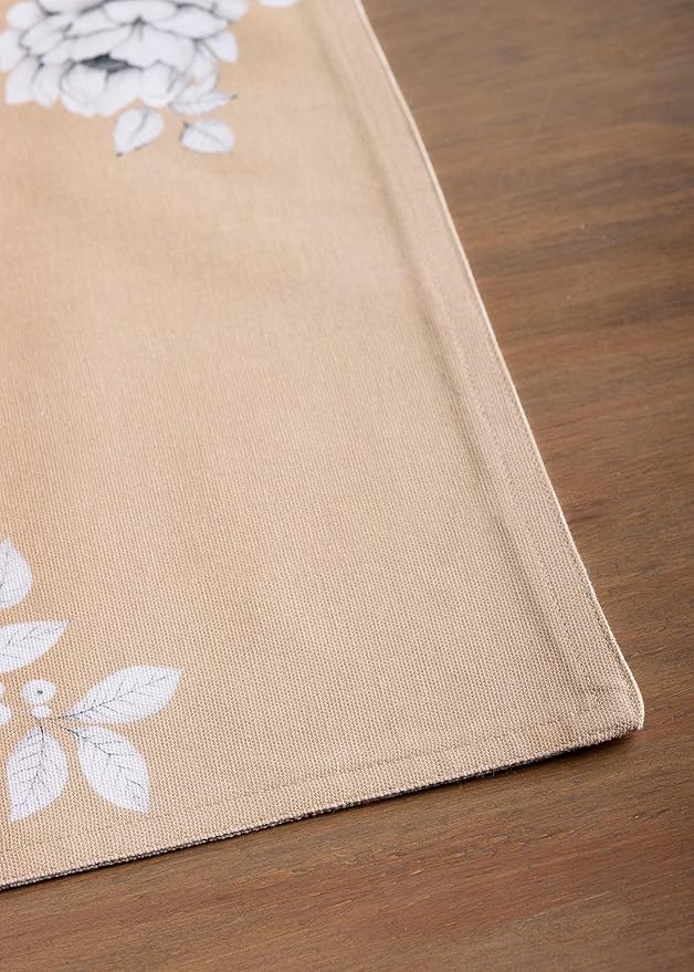 Maison d' Hermine Placemats Set of 4 100% Cotton Washable Cloth Place Mats, Reusable Table Mats for Kitchen Dining Decoration, Party, Wedding, Restaurant (Pretty Autumn, 13" x 19")