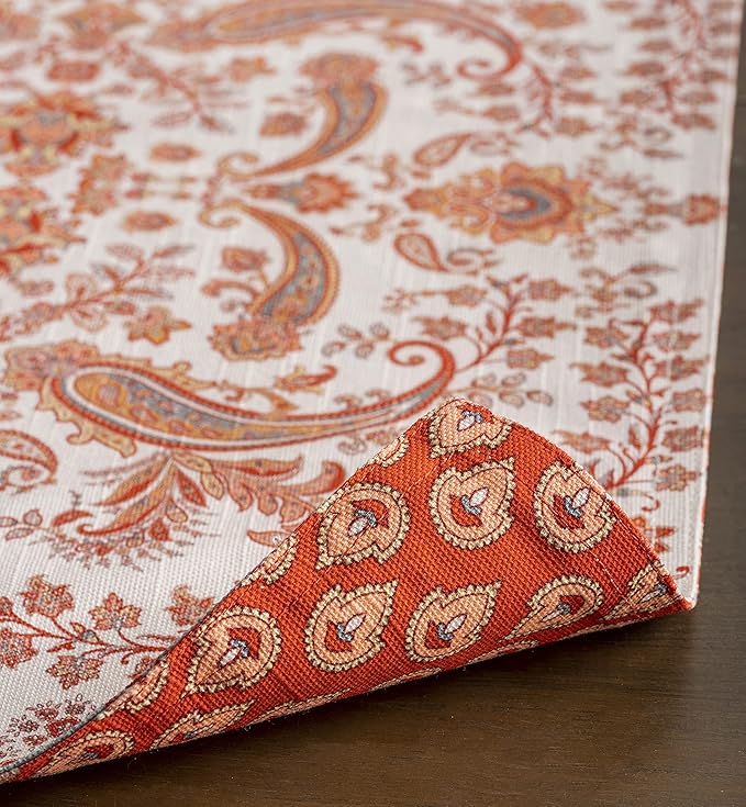 Maison d' Hermine Placemats Set of 4 100% Cotton Washable Cloth Place Mats, Reusable Table Mats for Kitchen Dining Decoration, Party, Wedding, Restaurant (Cachemire, 13" x 19")