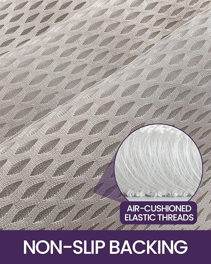 DEXI Bathroom Rugs 24x43, Non Slip Washable Bath Mat, Luxury Chenille Super Absorbent Thick Bathmats for Shower Floor, Plush Fluffy Shaggy Carpet for Tub, White