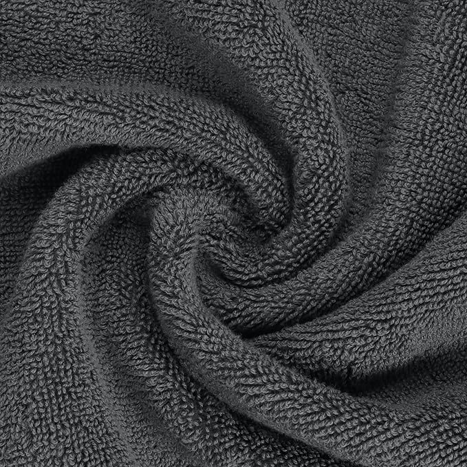 Utopia Towels Luxury Hand Towels Set, (16 x 28 inches) 100% Ring Spun Cotton, Lightweight and Highly Absorbent Towels for Bathroom, Travel, Camp, Hotel, and Spa (Grey) (60 Pack)