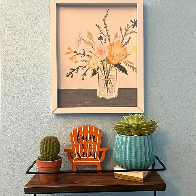 Admired By Nature 4" Ceramic Flower Planter, Ceramic Pot Planter, Indoor Ceramic Bowl, Houseplant Ceramic Pot, Decorative Planter for Indoor Plant Succulent Plant Home Décor, Lightweight, Teal