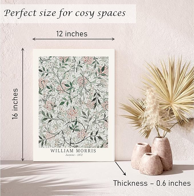 Induslyfe Framed Sage Green Vintage Wall Art Canvas Decor Set of 3, Matisse Wall Art Prints Posters Mid Century Modern Art, Aesthetic Floral Botanical wall art for bedroom, living room, bathroom 12x16