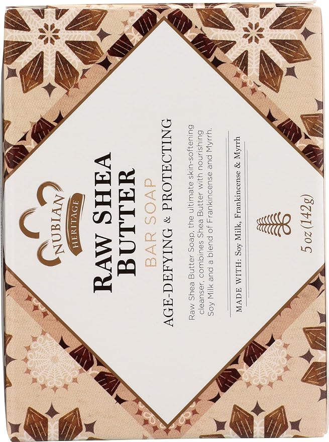 Nubian Heritage Bar Soap Raw Shea Butter 5 Oz (Pack of 3)
