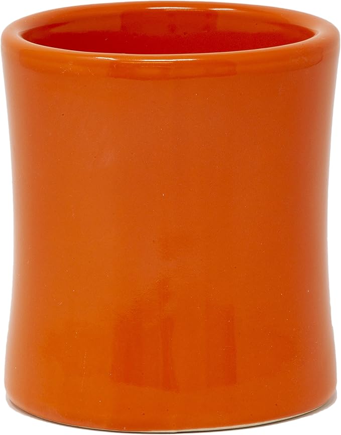 Funny Guy Mugs Classic Retro Diner Coffee Mug - Heavy Duty 10 Oz Stoneware Cup with Easy Grip Handle - Ideal for Hot and Cold Beverages (Orange, 10 Ounce)