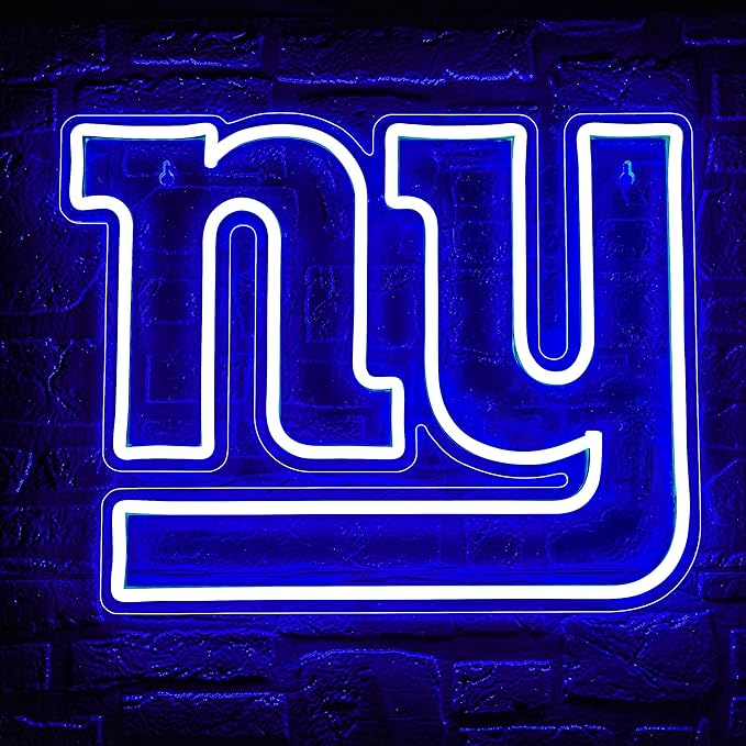 Neon Sign for Wall Decor Football Neon Light for Man Cave Birthday Gifts for Men Football Team Logo Sign for Bar Dorm Party Game Room Decor Size 16.1 * 10.6In(ZYLD059)
