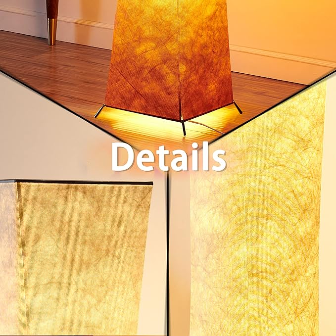 chiphy Floor Lamp, Dimmable 39" (XS) Tall Standing Lamp, 3 Levels Adjustable Brightness LED Bulbs, Column Floor Light, Red Gradient Fabric Lampshade, Home Decor for Living Room, Bedroom, Kids Room