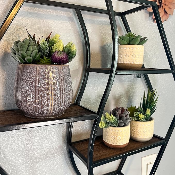 Admired by Nature 4.5" Ceramic Flower Planter, Ceramic Pot Planter, Indoor Ceramic Bowl, Houseplant Ceramic Pot, Decorative Planter for Indoor Plant Succulent Plant Home Décor, Lightweight, Lavender